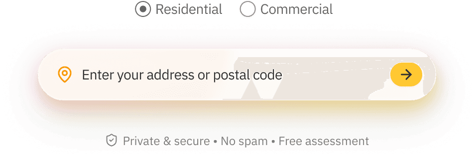 Step 1. Property owners start by entering their address 