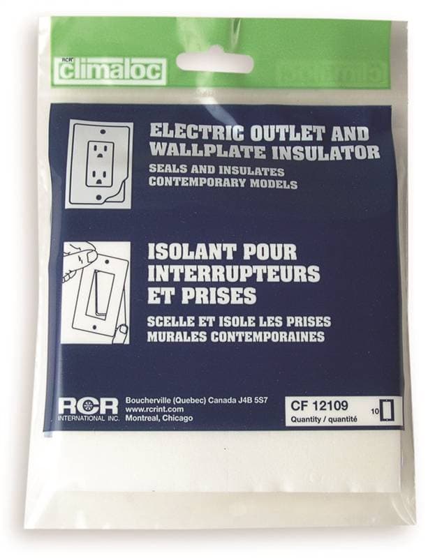 Climaloc Outlet and Switch Insulator (10-pack)