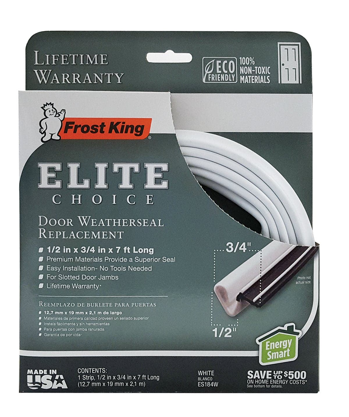 Frost King Vinyl Weatherstrip, 7 ft.